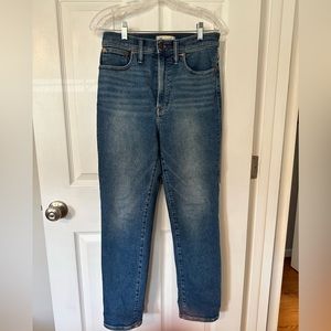NWOT Madewell The Perfect Vintage Jean in Melgrove Wash Size 28